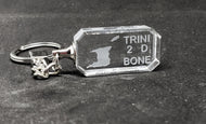 Trinidad & Tobago Glass Key Chains - Set of 3 - COMBO 2