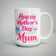 Mighty White Photo Mug - Message & Pic