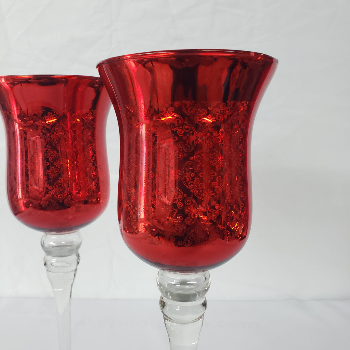 2pc Tall Tulip Flute Glasses
