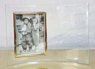 Glass Crescent Picture Frame