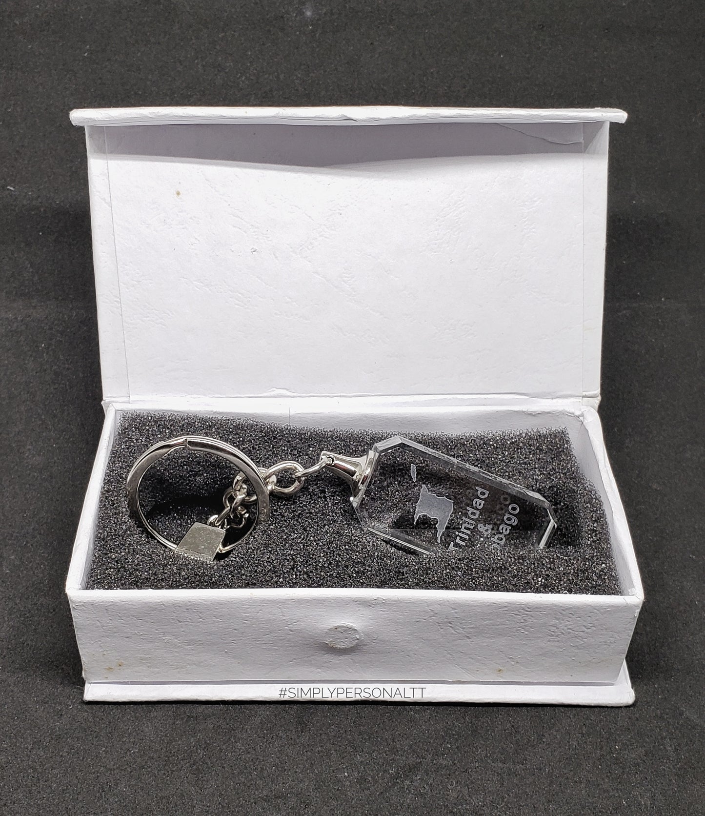 Trinidad & Tobago Glass Key Chains - Set of 3 - COMBO 1
