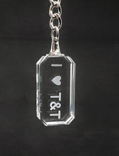 Trinidad & Tobago Glass Key Chains - Set of 3 - COMBO 1