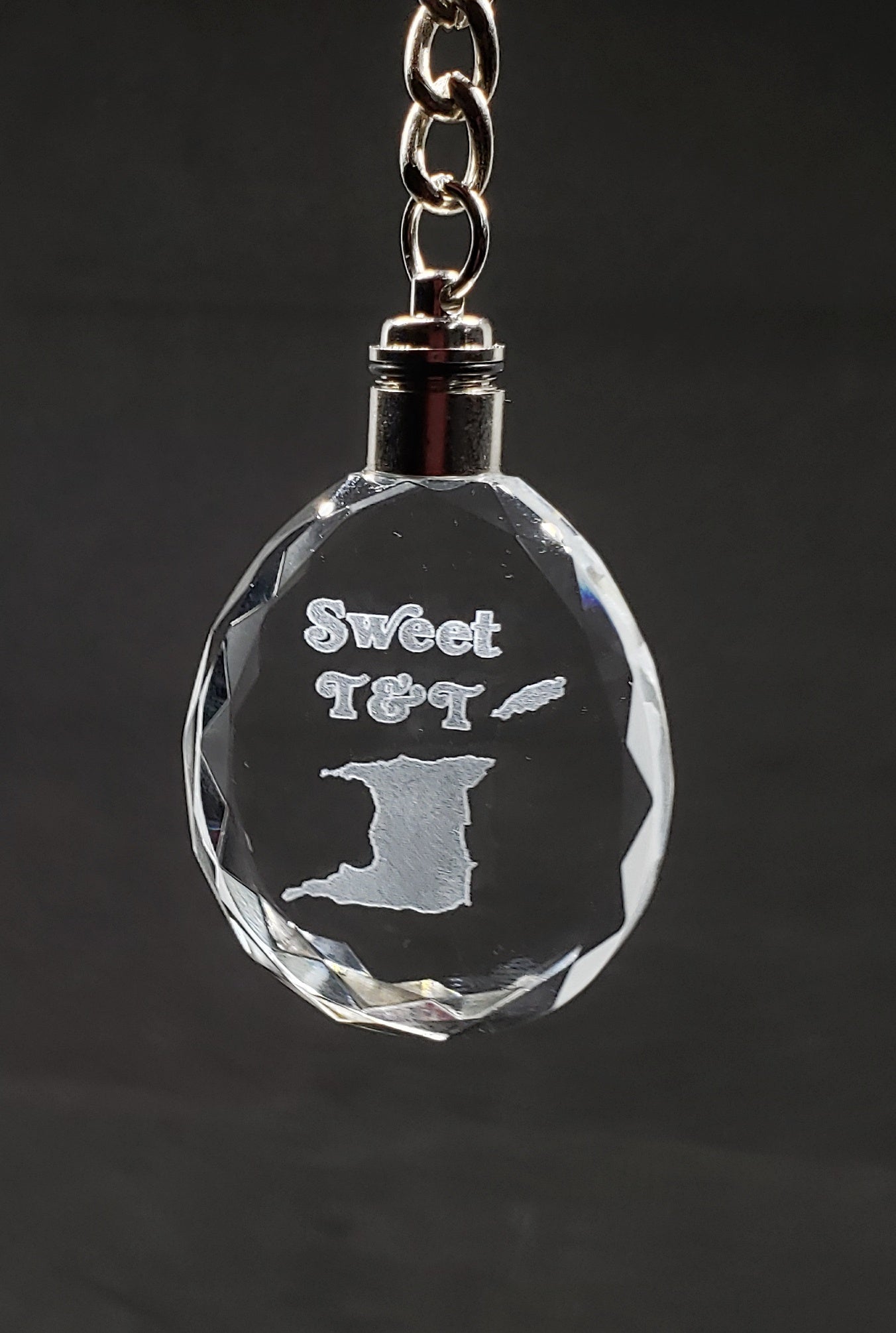 Trinidad & Tobago Glass Key Chains - Set of 3 - COMBO 1