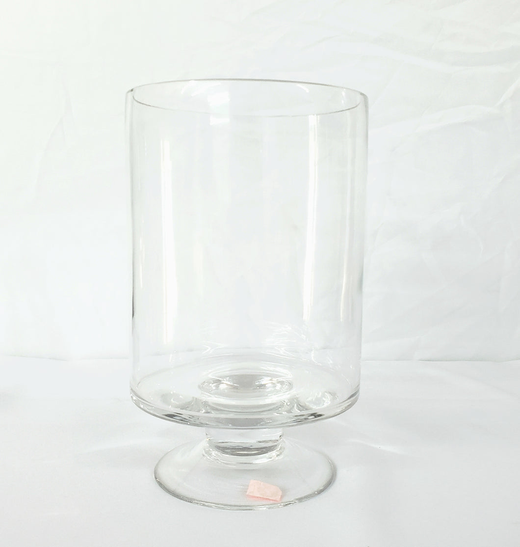Footed Glass Vase