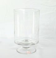 Footed Glass Vase