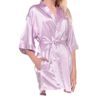 Satin Kimono Robes - Short