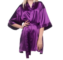 Satin Kimono Robes - Short